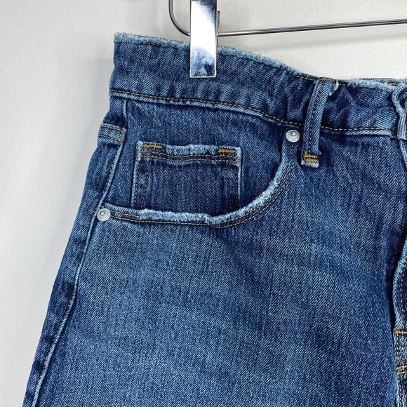 Good American Good Vintage Frayed Denim Cutoffs Jean Shorts Stretch Womens 8 29 - Picture 4 of 16